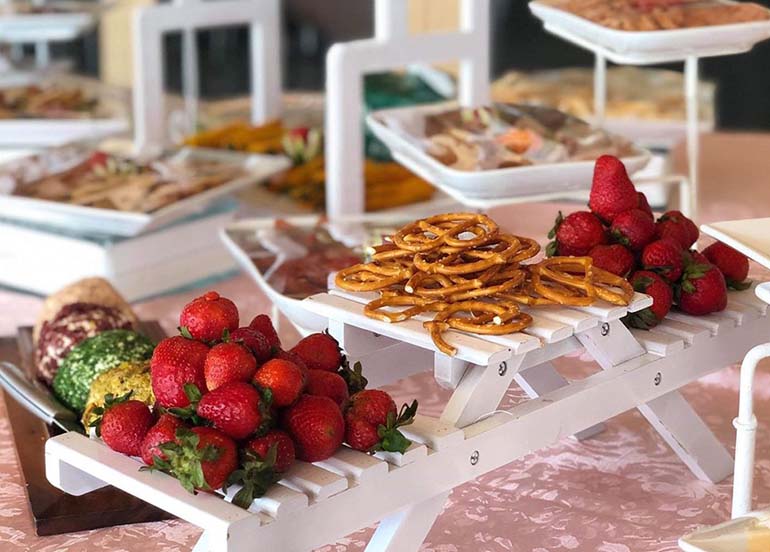 Strawberries and Pretzels Grazing Table from SAGE Restaurant