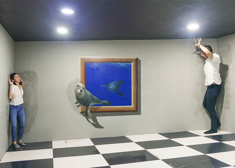 Optical Illusion Art in Island