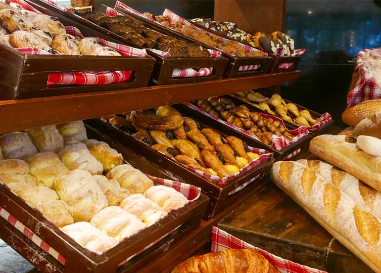 A variety of breads from La Boulangerie at Spiral Buffet Sofitel