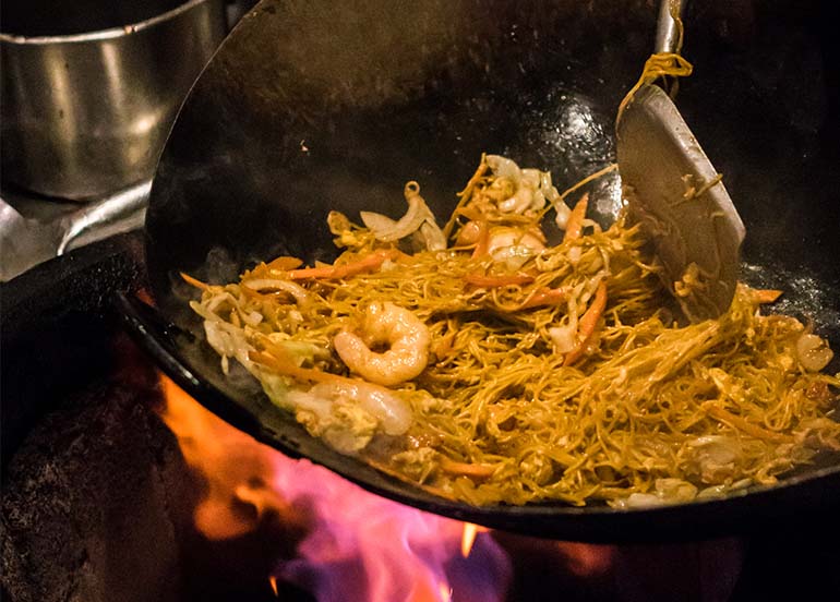 Noodles from Chinese Wok atelier at Spiral Buffet