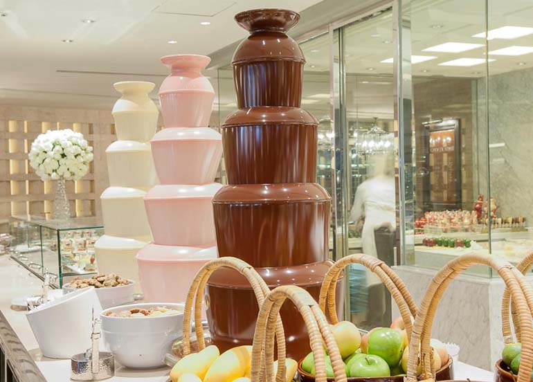 Chocolate Fountains Chocolaterie Atelier Spiral Buffet Sofitel Manila