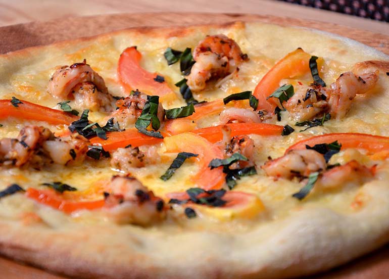 Shrimp Fra Diavolo Pizza from Rocco's Firebrick Oven Pizza