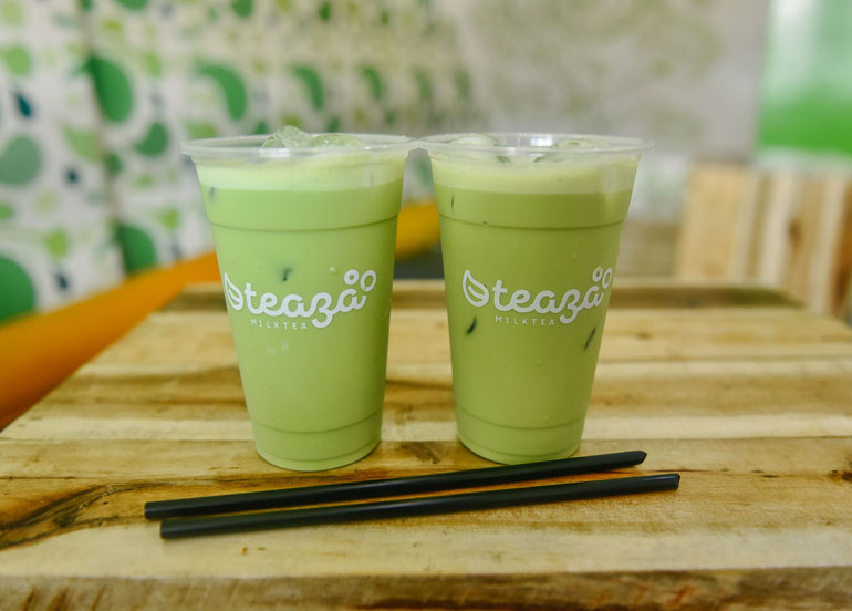 Teaza Green Tea latte