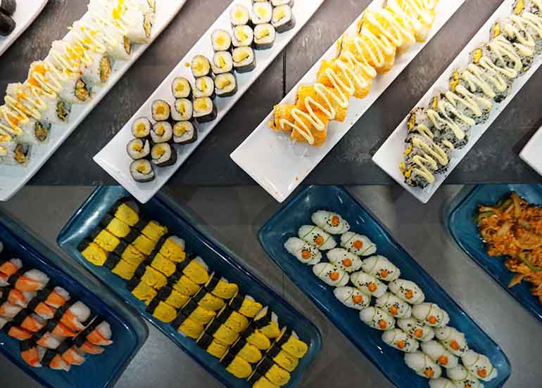 Tamago Sushi, Sushi and Maki Rools from Four Seasons Buffet and Hotpot, SM Mall of Asia