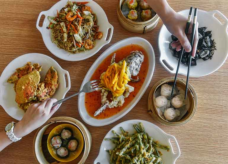 Seafood Dishes from Ocean Seafood Restaurant