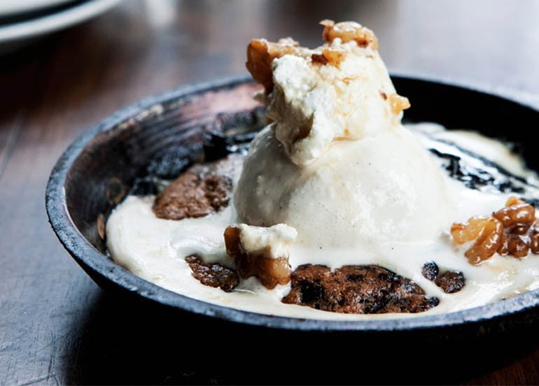 Cookie Skillet Sundae from The Bowery NYC Comfort Food