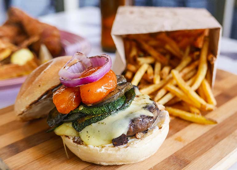 Portobello Mushroom Burger from Borough