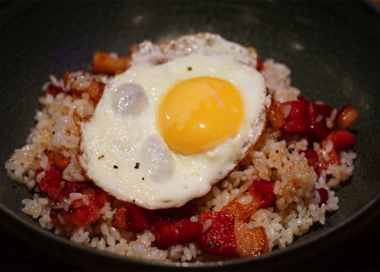 NoKal Rice meal with sunny-side up egg ontop