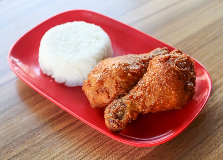 bonchon chicken, glazed chicken