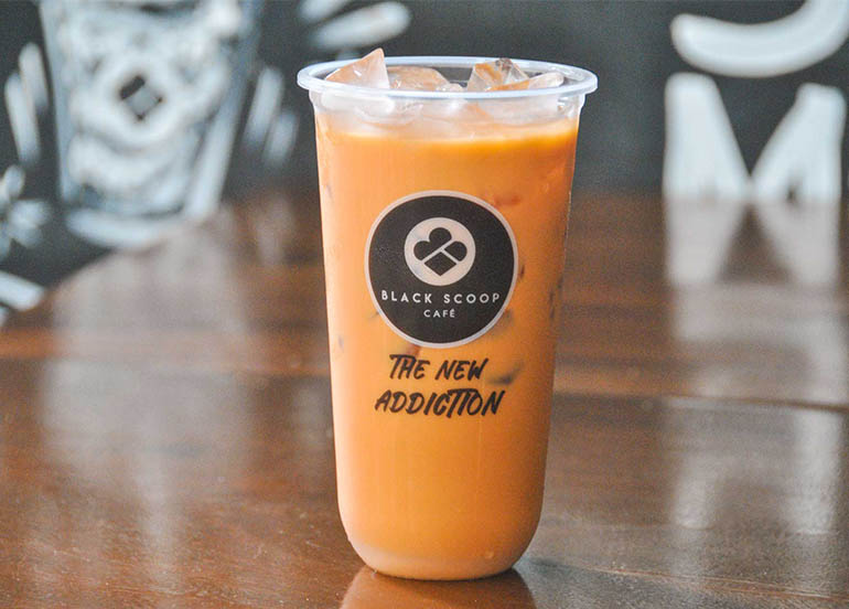 Thai Milk Tea from Black Scoop Cafe