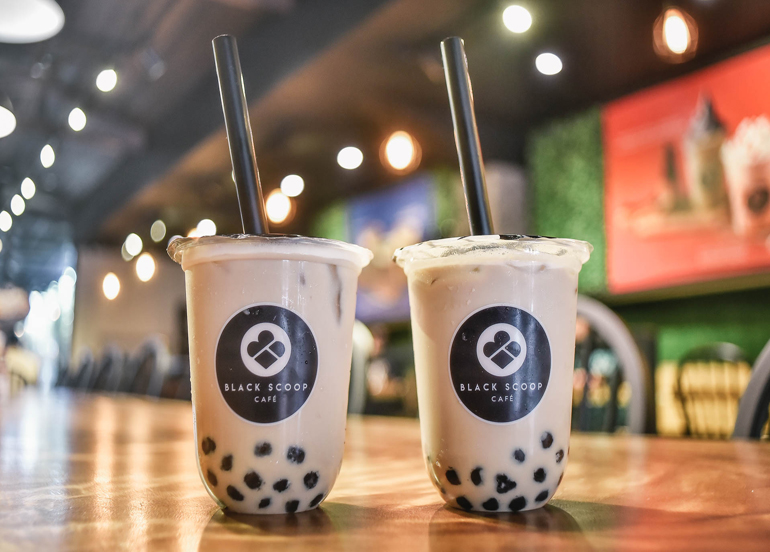 Black Scoop Cafe Milk Tea