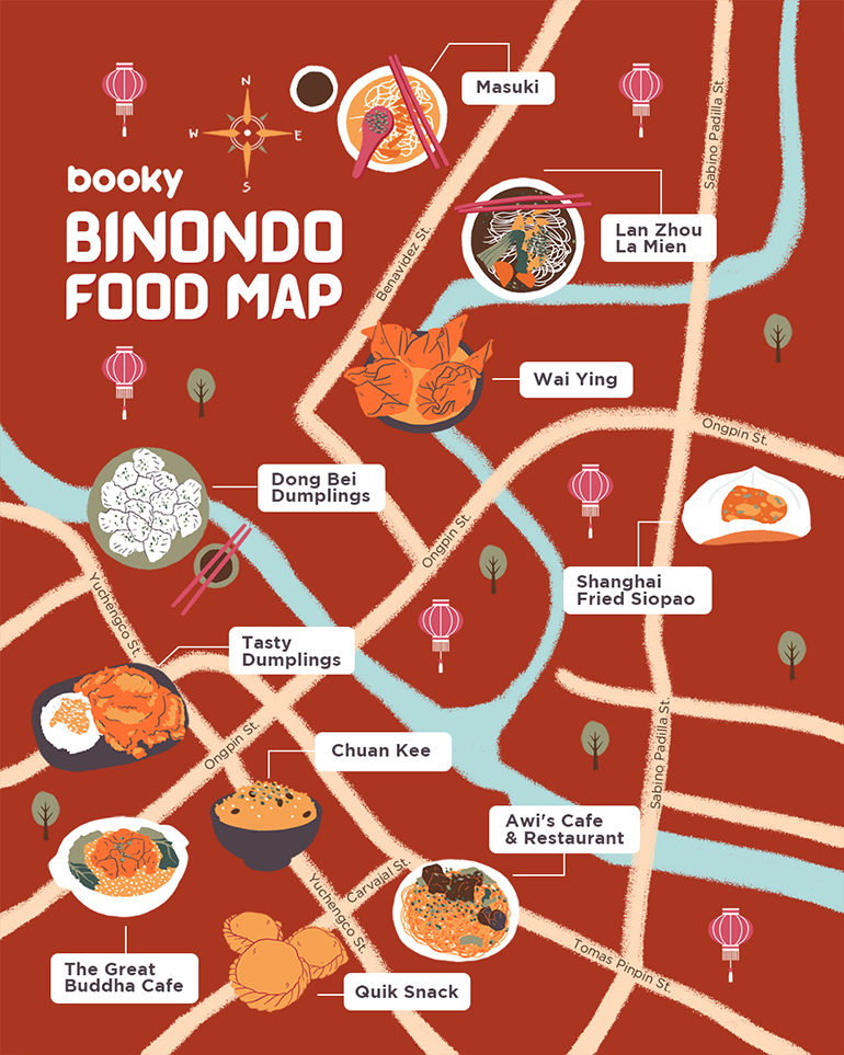 A Food Map of The Best Eats in Binondo Booky