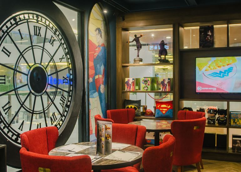 DC Superheroes Cafe Interior