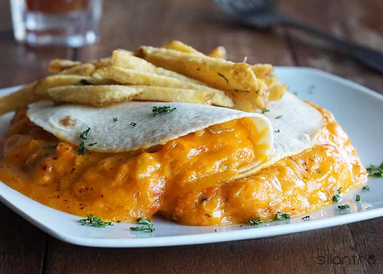 Quesadilla with Fries from Silantro Fil-Mex Cantina