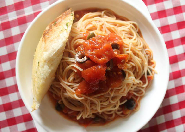 Putanesca Angel Hair from Friuli Trattoria