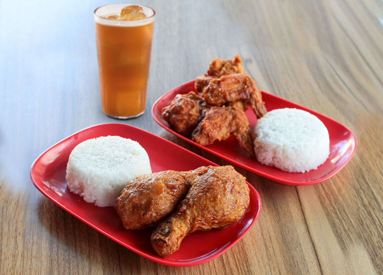 Bonchon Fried Chicken with Rice