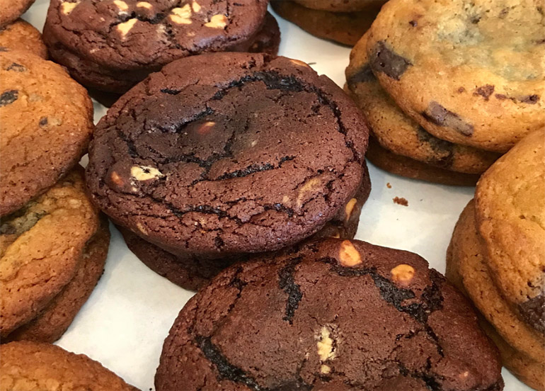 Assortment of Purple Oven cookies