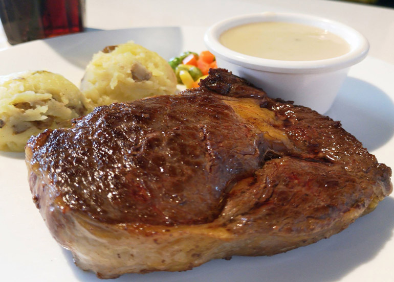 Rib-Eye Steak from Fat Cousins' Diner