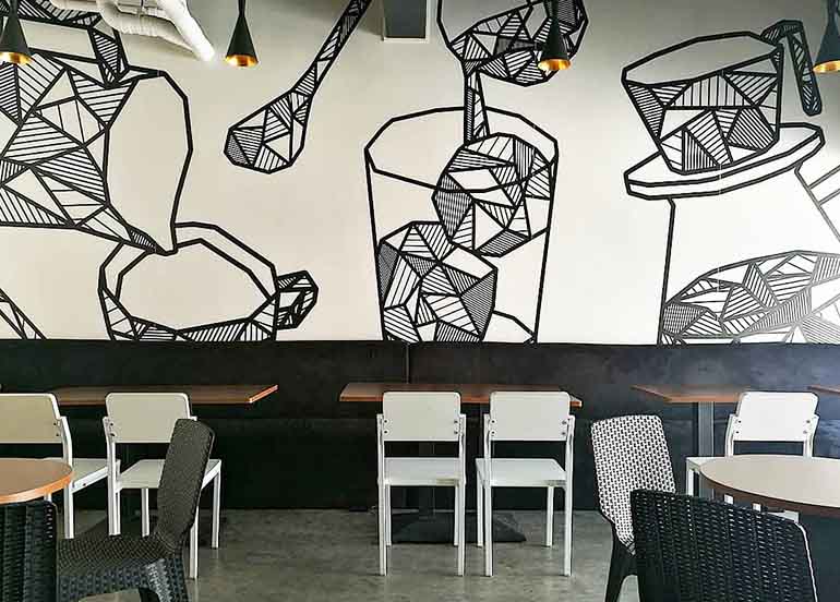 Firefly Coffee Interiors and Mural