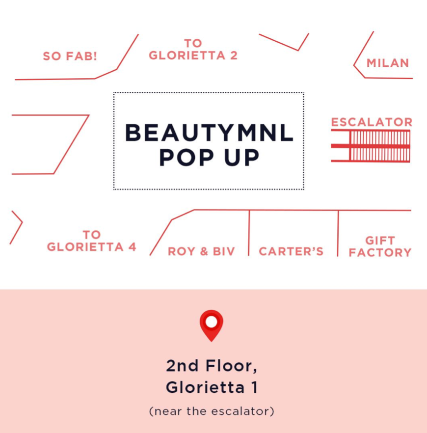 BeautyMNL Pop up location