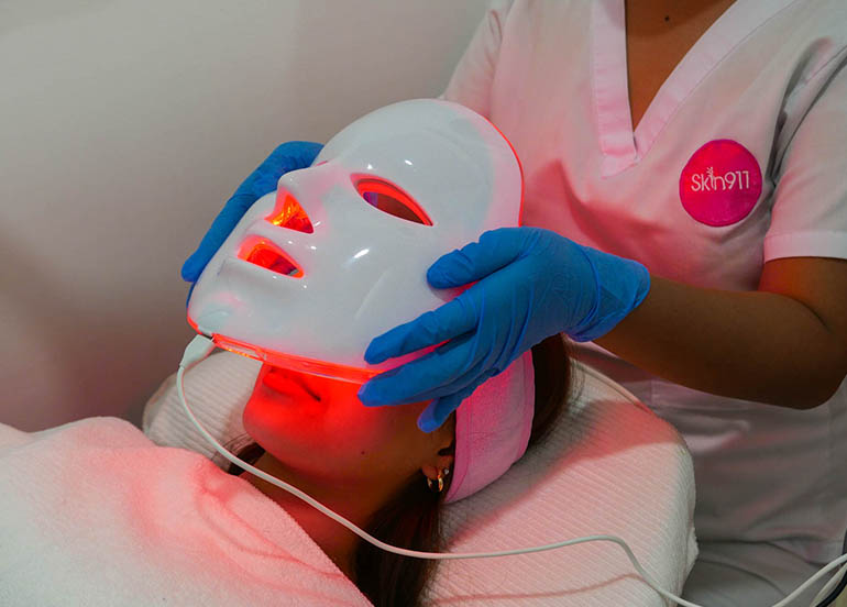 Facial with LED Mask and Diamond Peel from Skin 911 Banawe