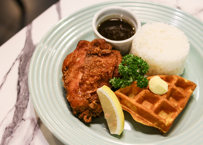 Fried Chicken with Waffles from Borough