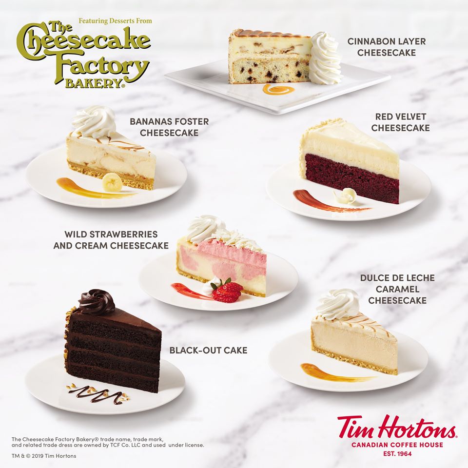 Tim Hortons Cheesecake Factory poster