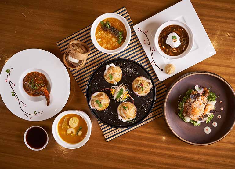 Chinese dishes from China Blue at Conrad Manila