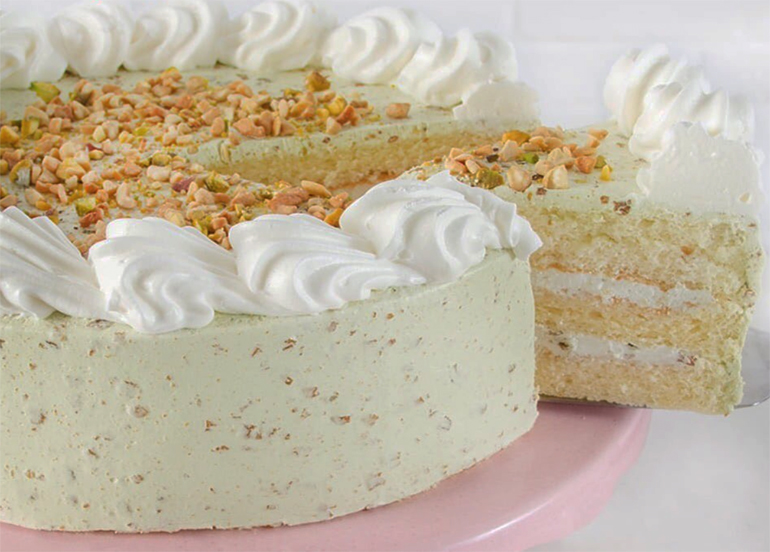 Pistachio cake from Conti's