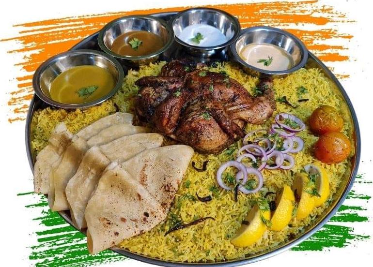 madkhan house of tandoori chicken biryani thali