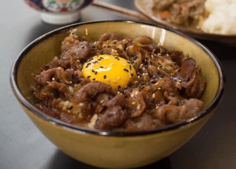 tenichi japanese fusion restaurant gyudon rice bowl