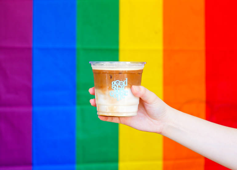 LGBTQ-friendly cafes good sh*t coffee 