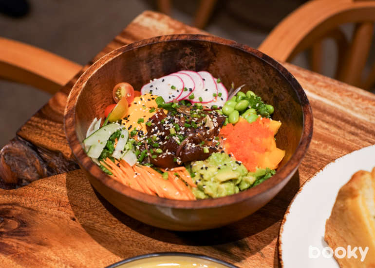 The Fat Seed Cafe + Roastery tuna poke bowl