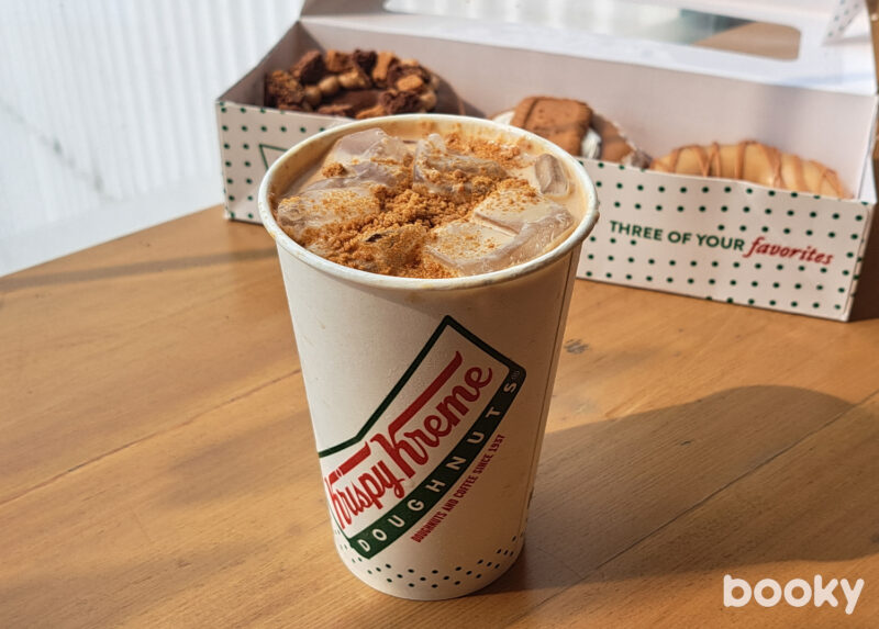 Krispy Kreme Lotus Biscoff iced latte