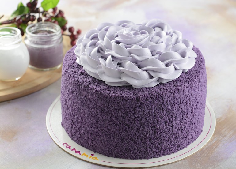 Ube Cake from Cara Mia Cakes and Gelato