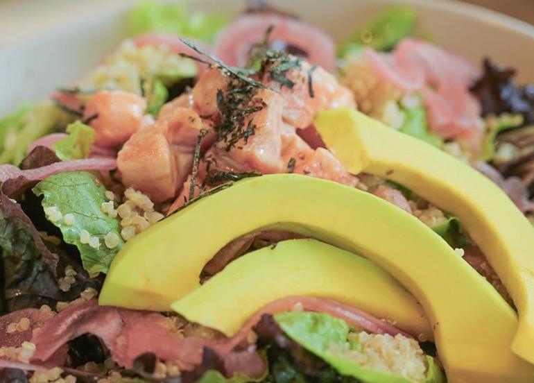 Sunnies Salmon Quinoa Poke Bowl