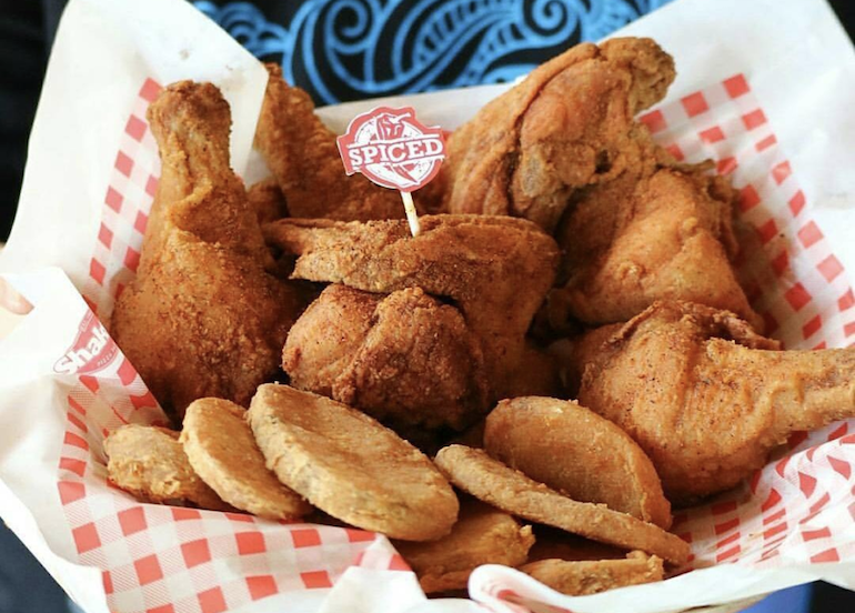 Shakey's fried chicken