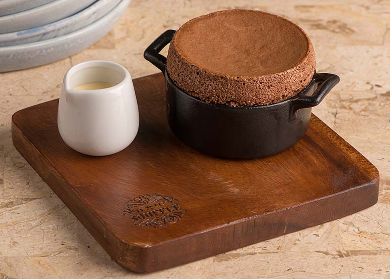 Valrhona Guanaja Souffle from Le Petit Souffle