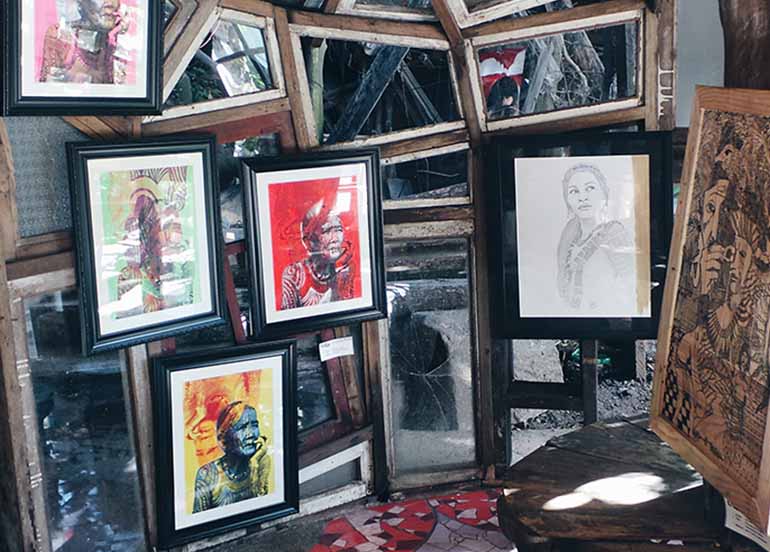 Paintings and Portraits of Cordillera People at Il-Likha Artist Village