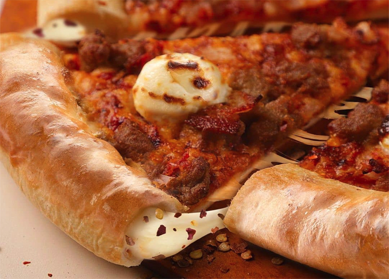 Pizza Hut’s New Stuffed Crust Pizza Has Chili Flakes and Cheese Inside