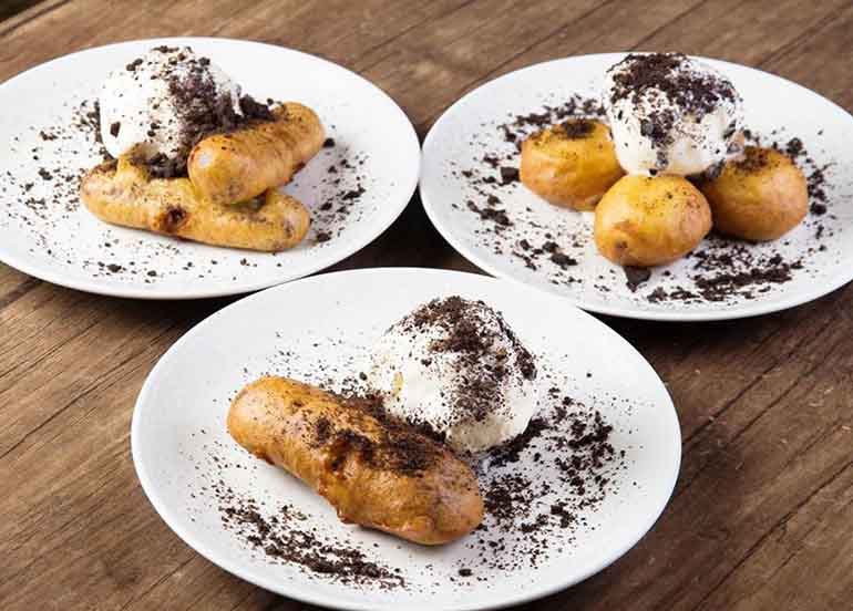 Fried Oreos and Fried Twinkies from Chubby Chicken