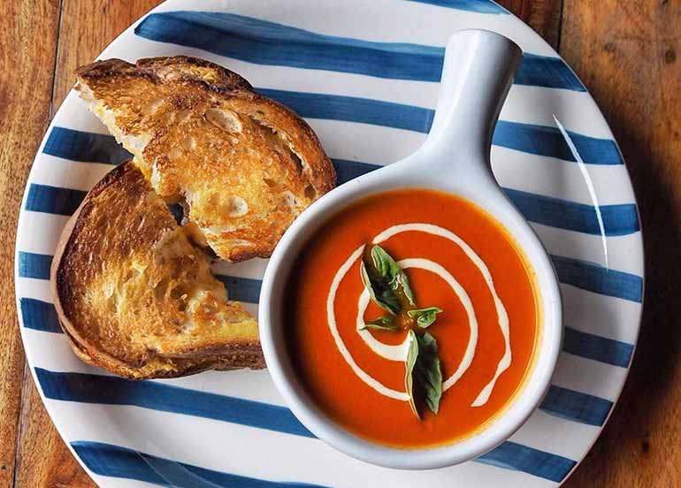 Grilled Cheese and Tomato Soup from Patch Cafe