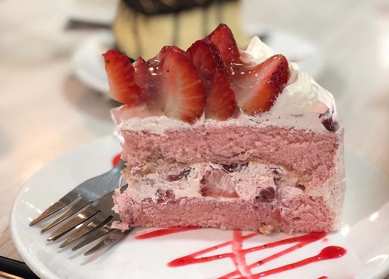 Strawberry Shortcake from Vizco's Restaurant and Cake Shop