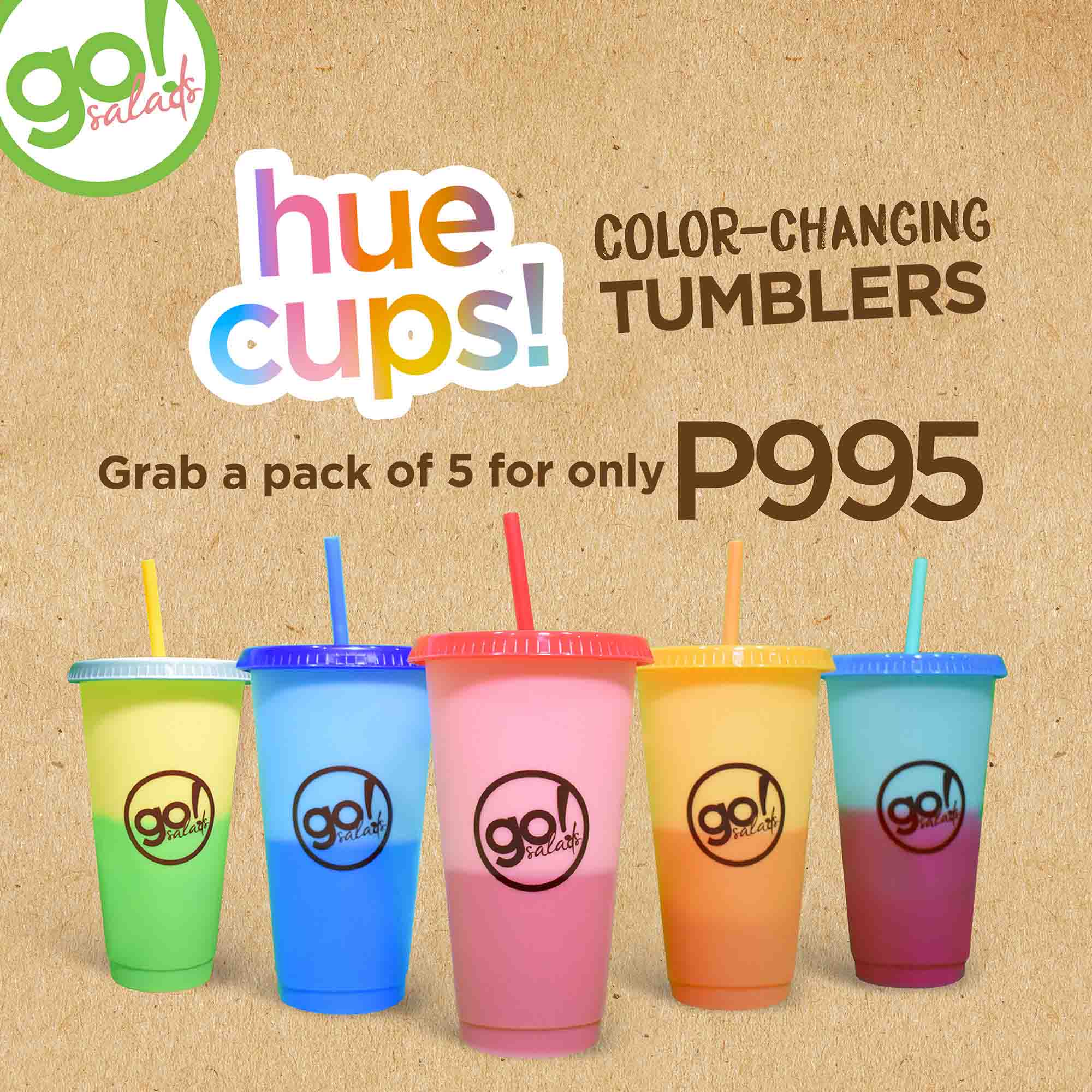 Color-Changing Tumblers from Go! Salads