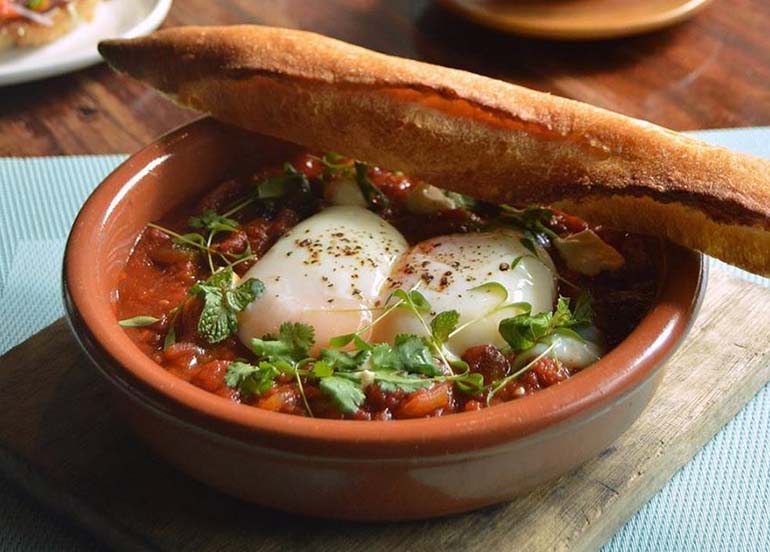 Shakshouka from Wildflour Restaurant