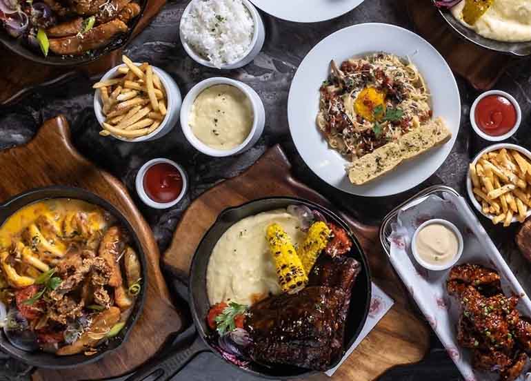 Dishes from Tipsy Pig Gastropub