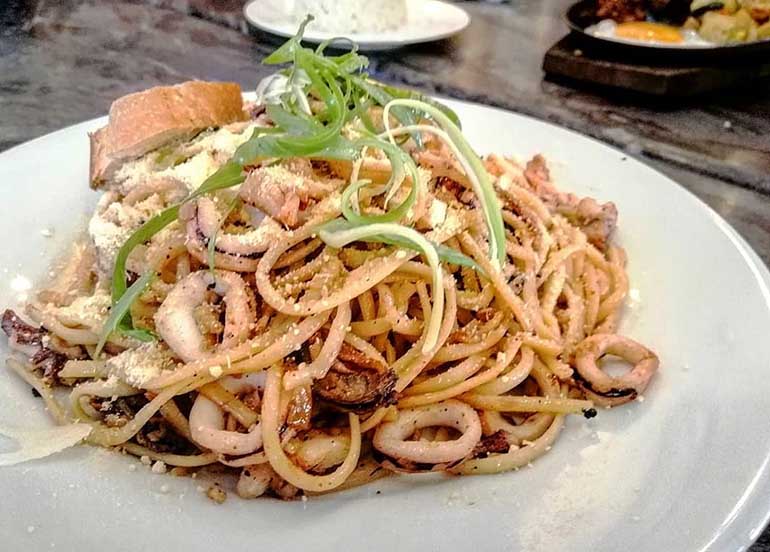 Seafood Pasta from I Love Backyard BBQ