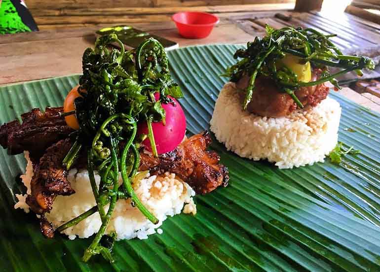 Longganisa and Liempo with Paco Salad from Kusina Luntian