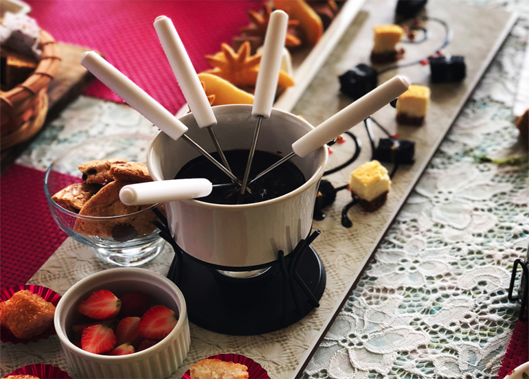 Vieux Chalet's Chocolate Fondue