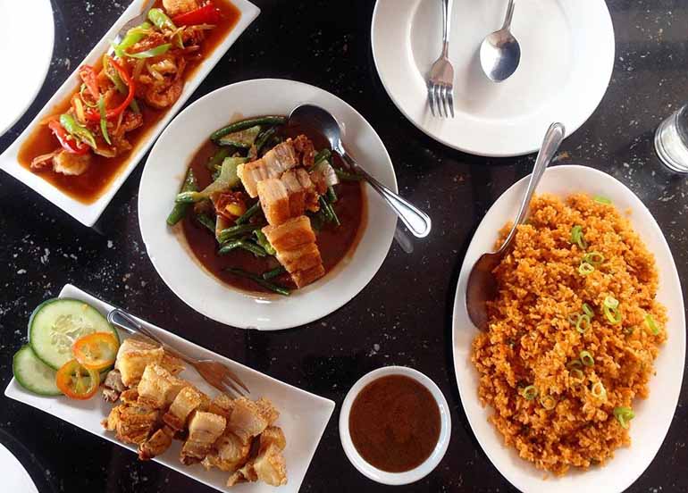 Filipino Food from Bay-ler View Hotel, Baler